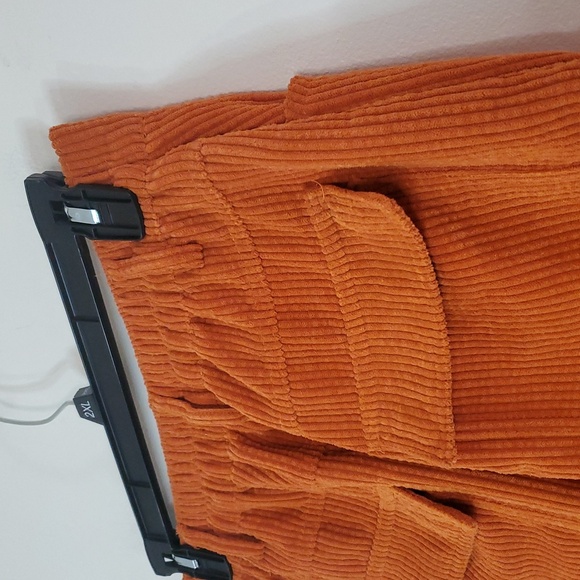 Wide Leg Corduroy Pants in Orange - Picture 9 of 14